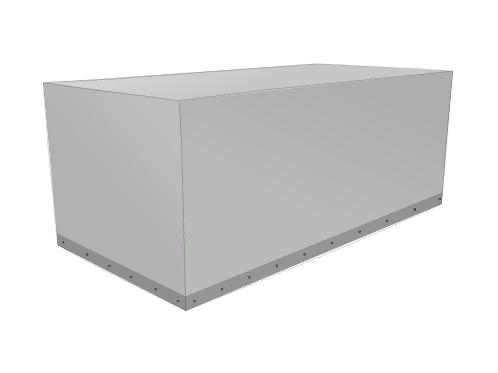 Housse Rectangle en MaxiProtect 900 : Protection & grammage renforcé Gris agate RAL 7038