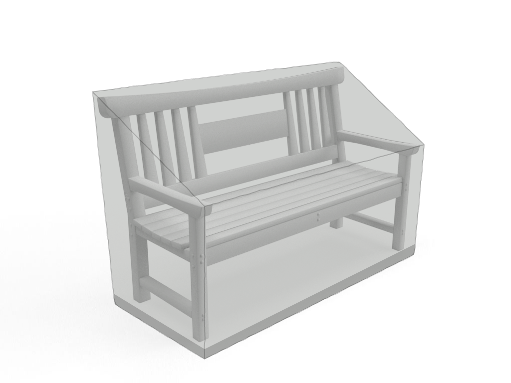 Banc de jardin en MaxiProtect 900 : Protection & grammage renforcé Gris agate RAL 7038