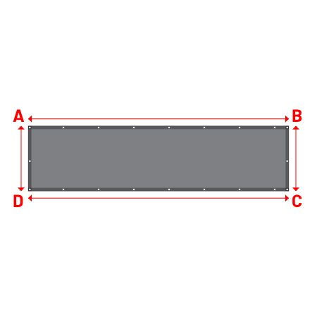 Bâche Rectangle en CoverEco 640 : une bâche simple & efficace Ecolac 640 - 7196 (RAL 7037) - 4.00x1.00m