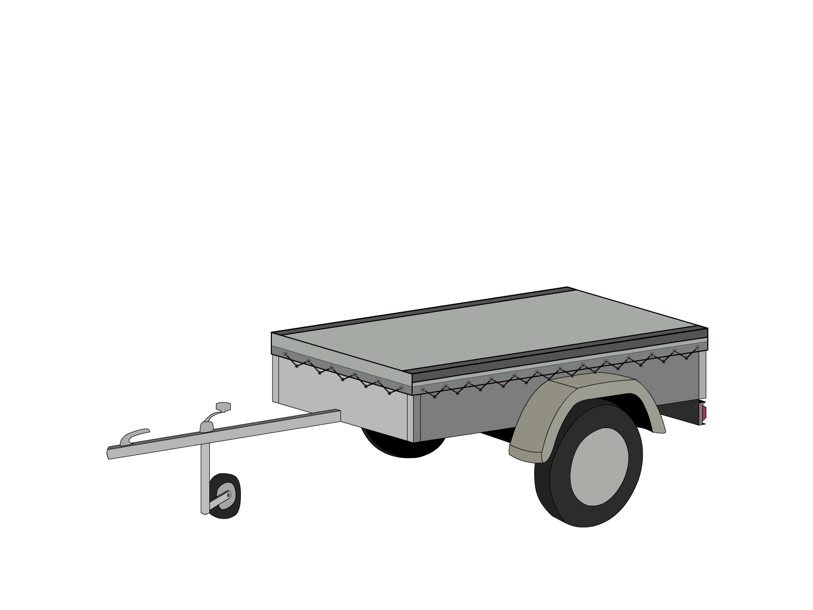 Bâche pour remorque MECANOREM en Protect 670 : La référence en matière de protection étanche Gris clair RAL 7038