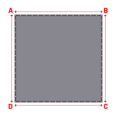 Bâche Rectangle en Protect 600 M1 : Résistance à la flamme exceptionnelle Coloris 693 - 3.00x3.00m