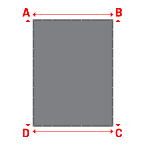 Bâche Rectangle en CoverEco 640 : une bâche simple & efficace Ecolac 640 - 7196 (RAL 7037) - 3.12x4.16m