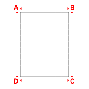 Bâche Rectangle en Protect 670 : La référence en matière de protection étanche Blanc RAL 9016 - 3.00x4.00m