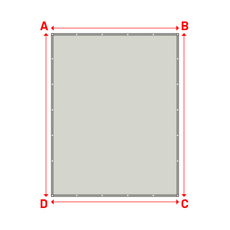 Bâche Rectangle en Soltis Perform 92 Galet 92-2171 - 2.50x3.20m