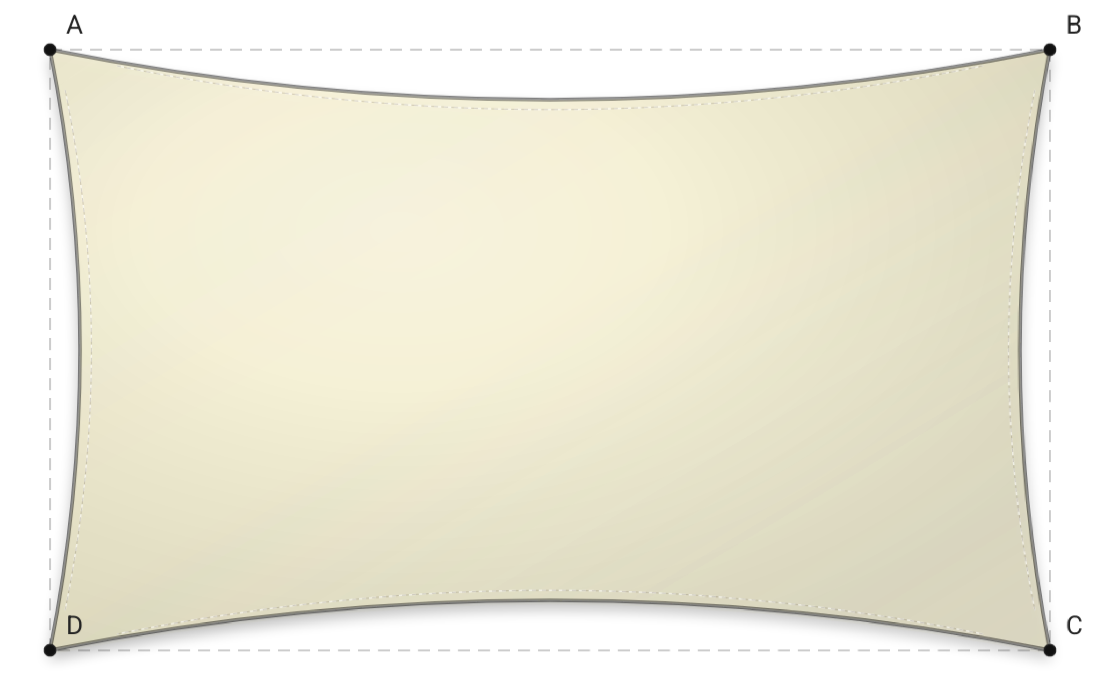 Voile d'ombrage - Forme Rectangle - Naturel (759 AustralMesh)