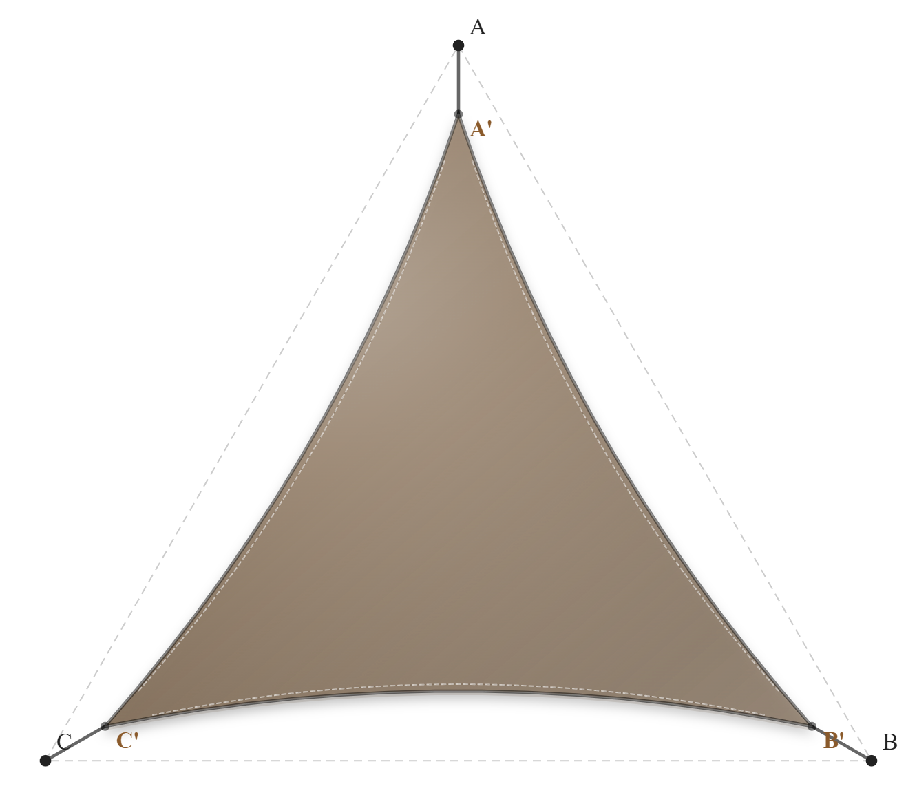 Voile d'ombrage - Forme Triangle - Bois flotté 294 (AustralMesh)