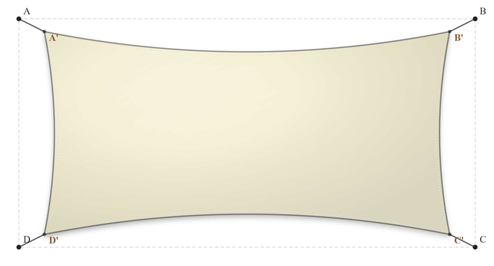 Voile d'ombrage - Forme Rectangle - Naturel (759 AustralMesh)