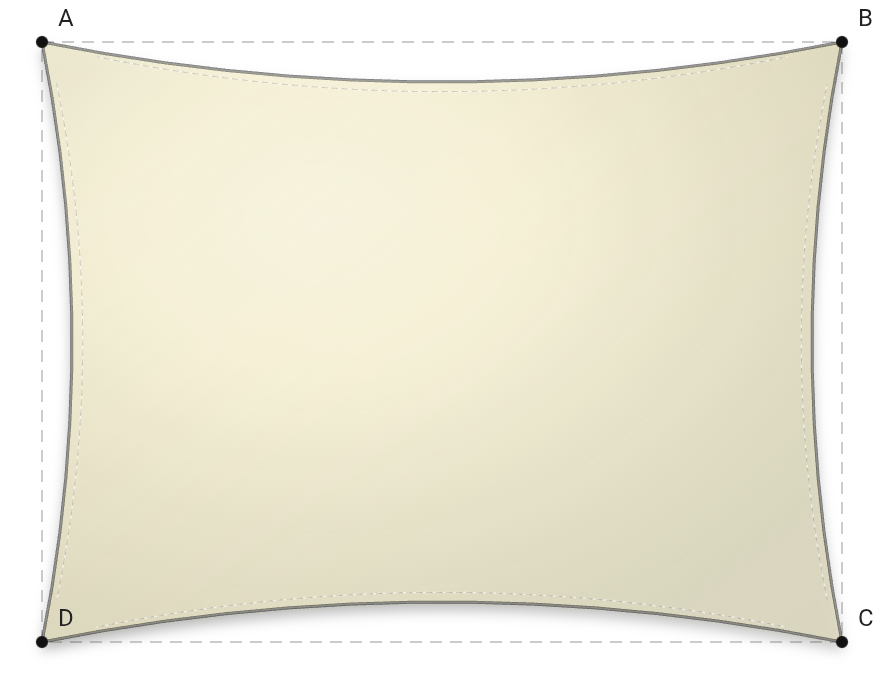 Voile d'ombrage - Forme Rectangle - Naturel (759 AustralMesh)