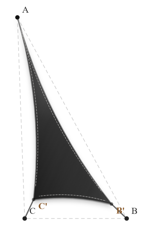 Voile d'ombrage - Forme Triangle - Hydris 0301 Noir