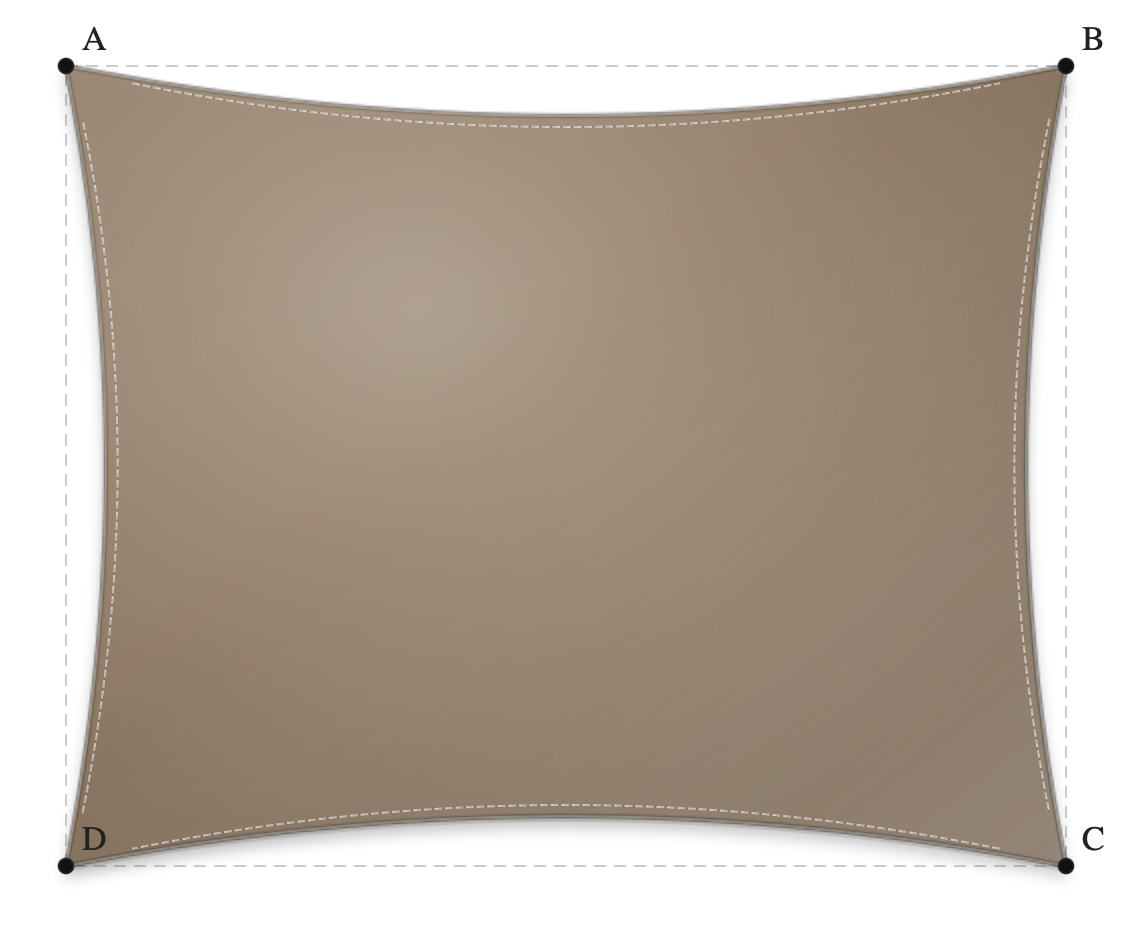 Voile d'ombrage - Forme Rectangle - Bois flotté 294 (AustralMesh)