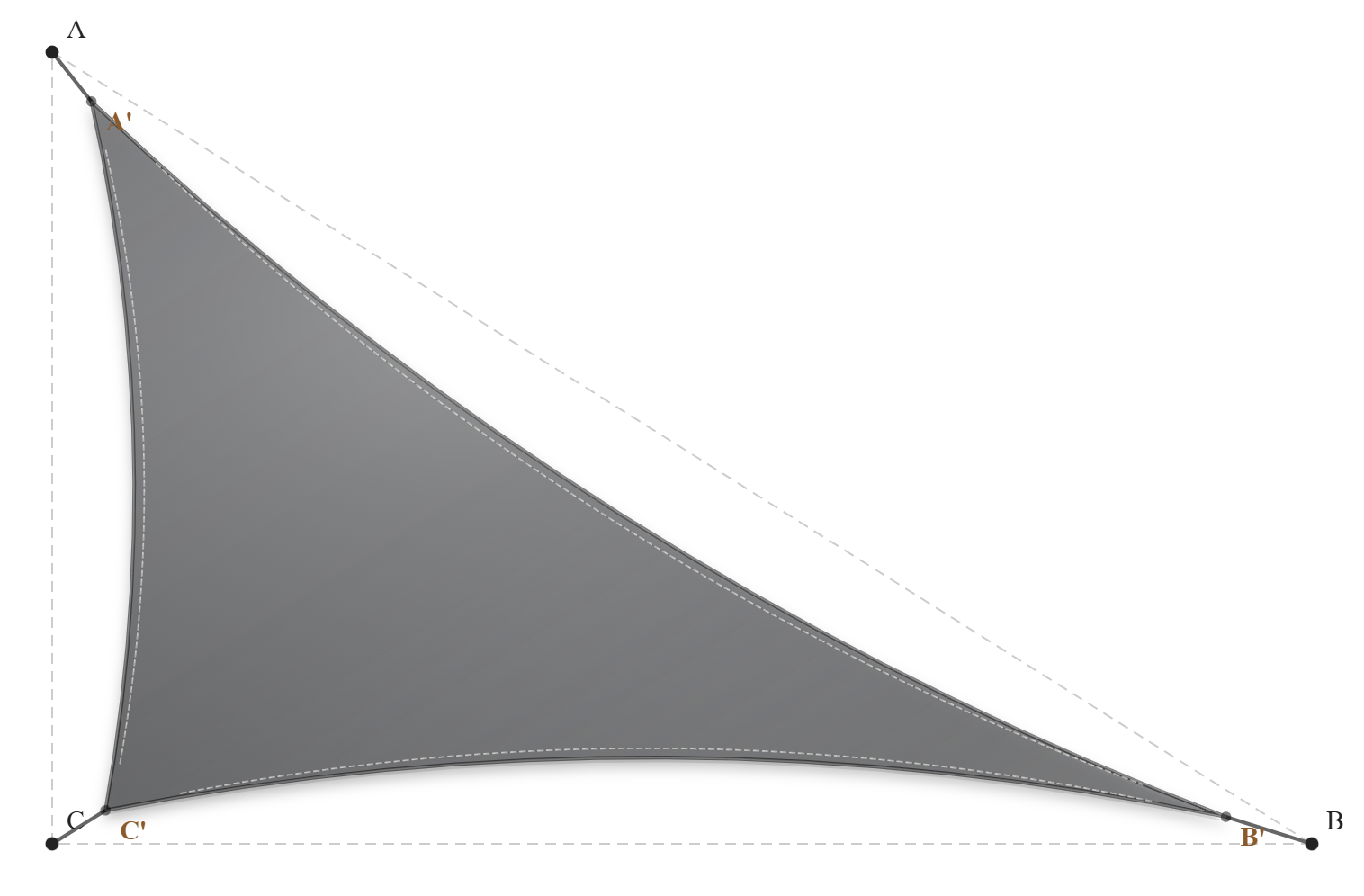 Voile d'ombrage - Forme Triangle Rectangle - Béton 92-2167