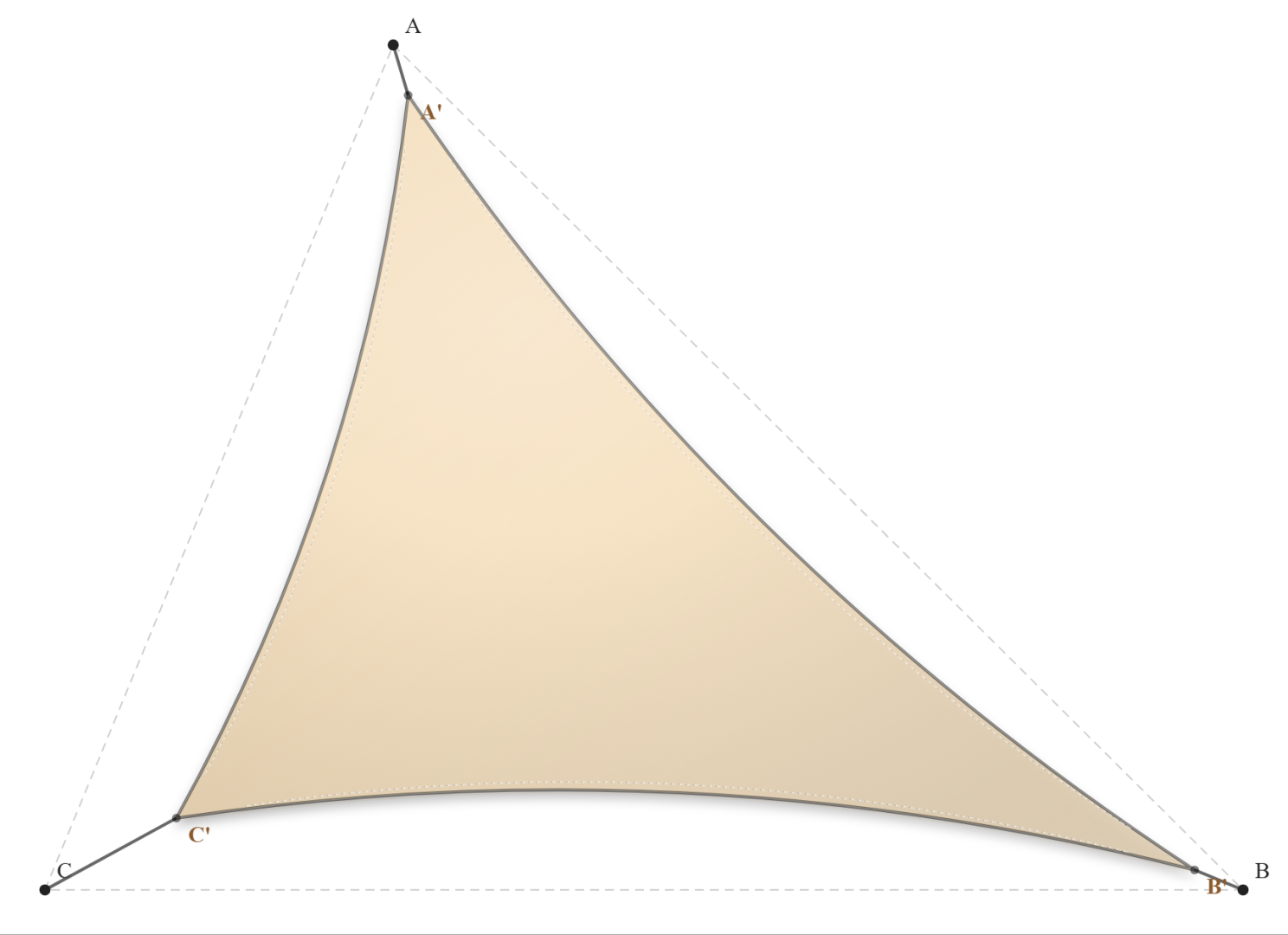Voile d'ombrage - Forme Triangle - Vanille 96-8861