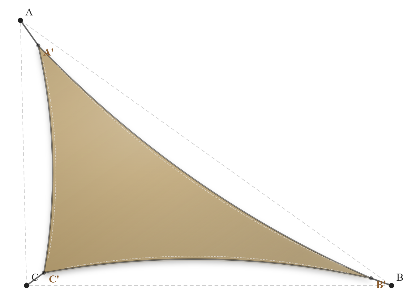 Voile d'ombrage - Forme Triangle - Sable du désert (704 AustralMesh)