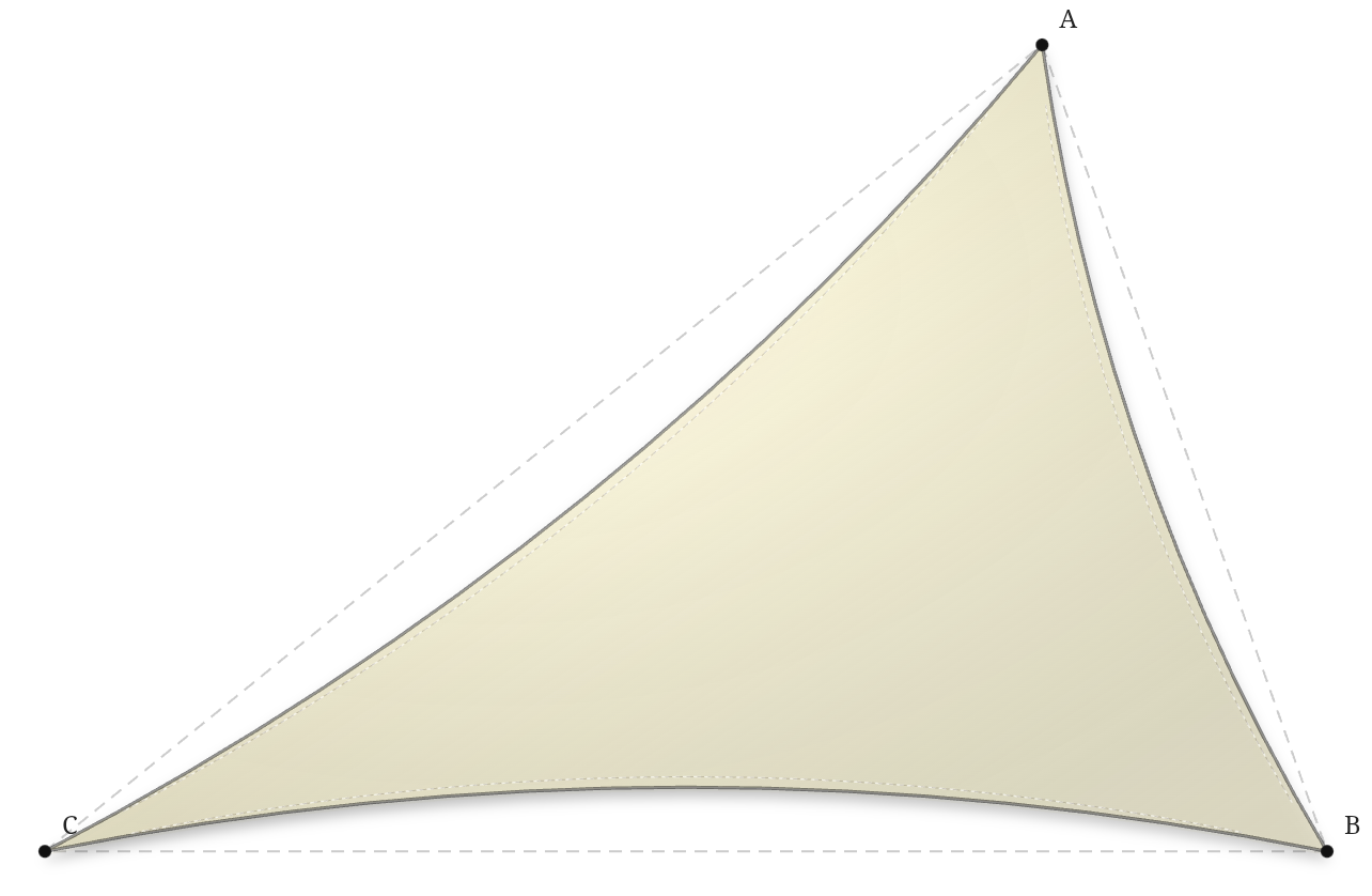 Voile d'ombrage - Forme Triangle - Naturel (759 AustralMesh)