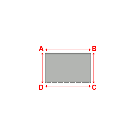 Bâche Rectangle en MaxiProtect 900 : Protection & grammage renforcé Gris agate RAL 7038 - 31071 - 1.50x1.00m