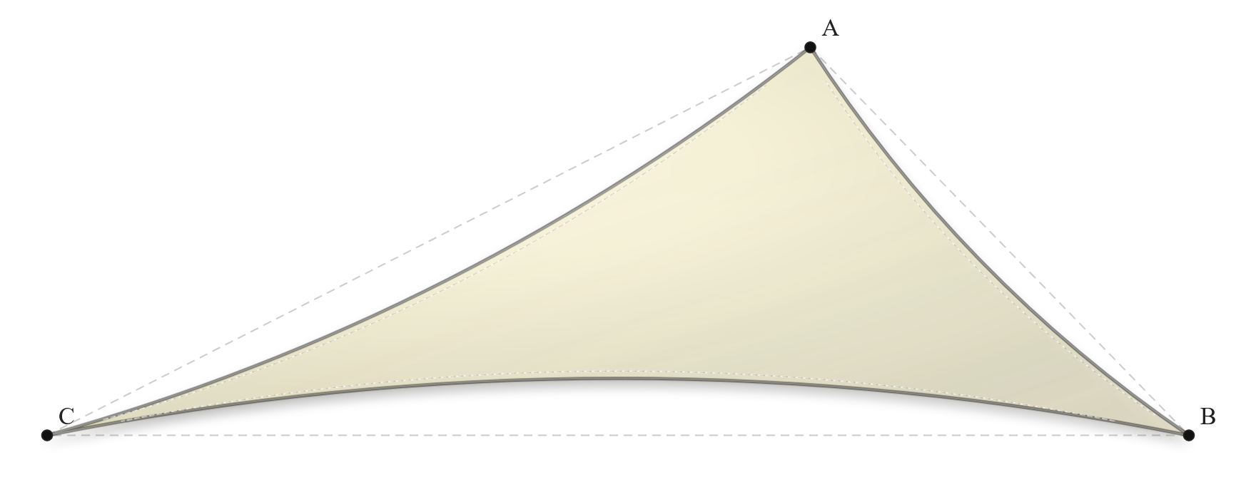 Voile d'ombrage - Forme Triangle - Naturel (759 AustralMesh)