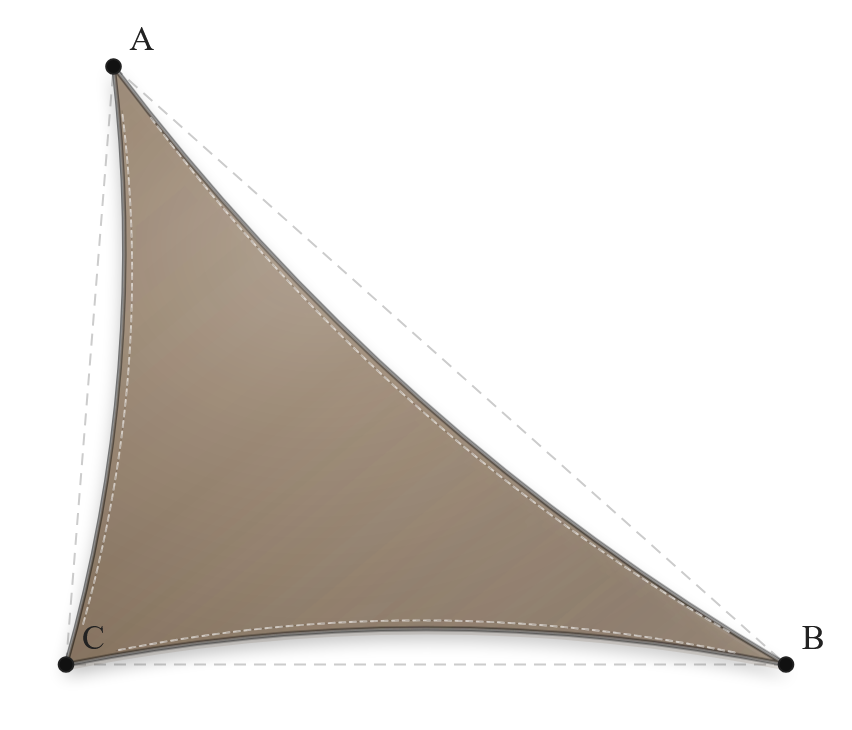 Voile d'ombrage - Forme Triangle - Bois flotté 294 (AustralMesh)