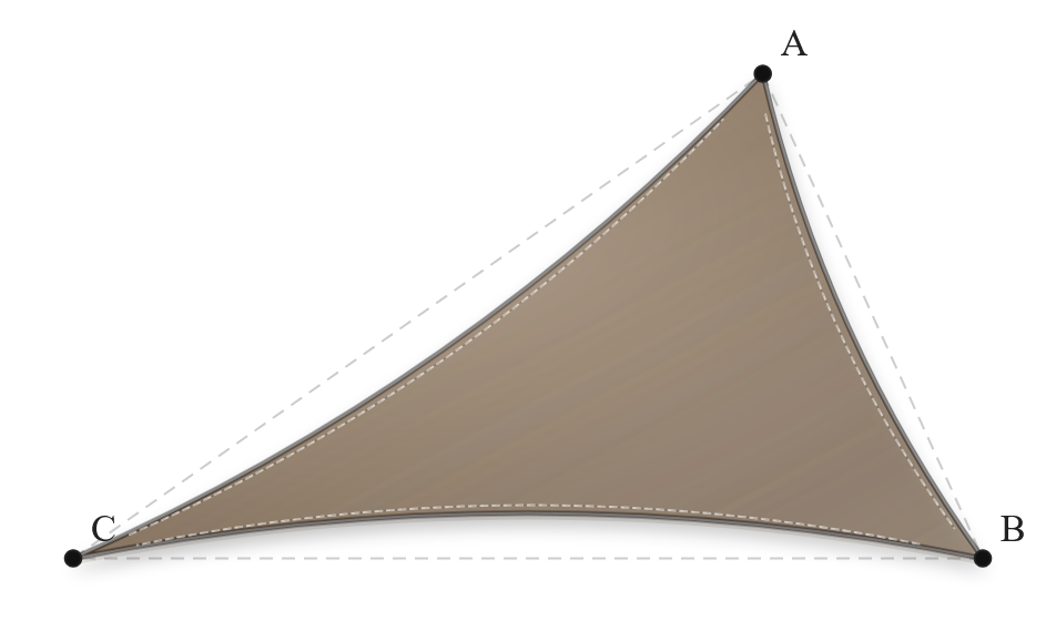 Voile d'ombrage - Forme Triangle - Bois flotté 294 (AustralMesh)