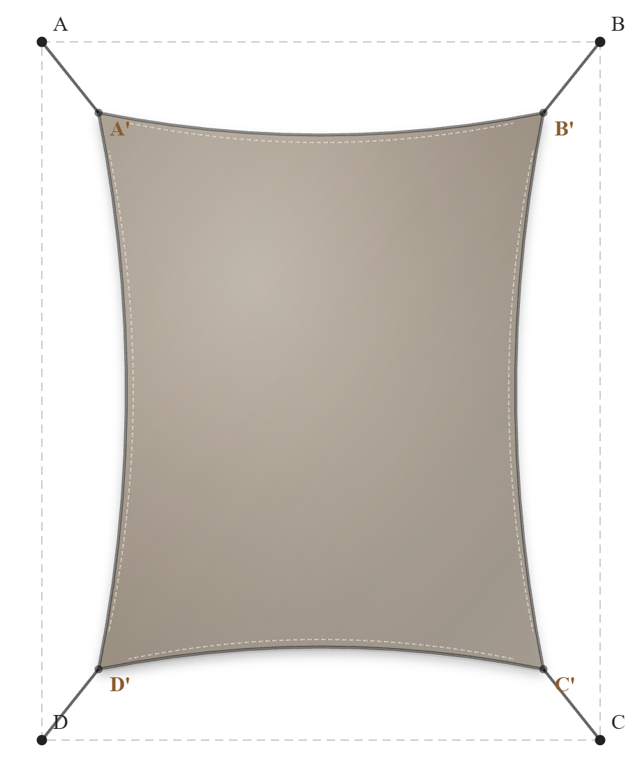 Voile d'ombrage - Forme Rectangle - Taupe 96-50850