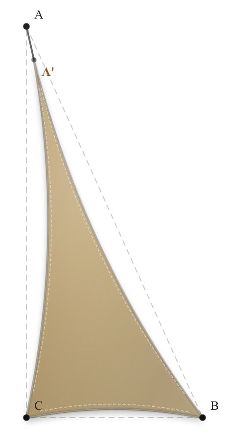 Voile d'ombrage - Forme Triangle Rectangle - Sable du désert (704 AustralMesh)