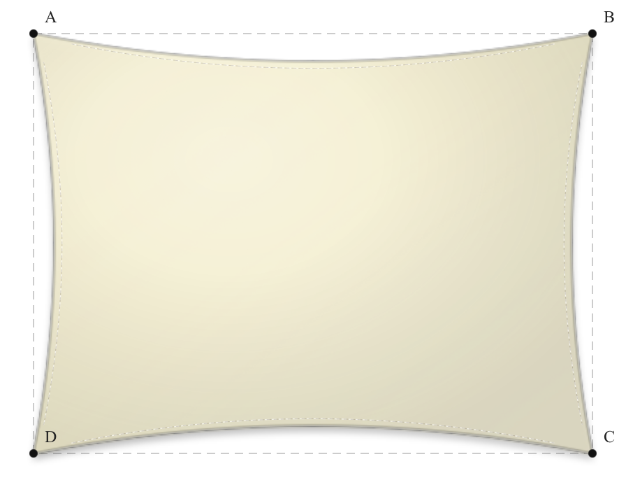 Voile d'ombrage - Forme Rectangle - Naturel (759 AustralMesh)