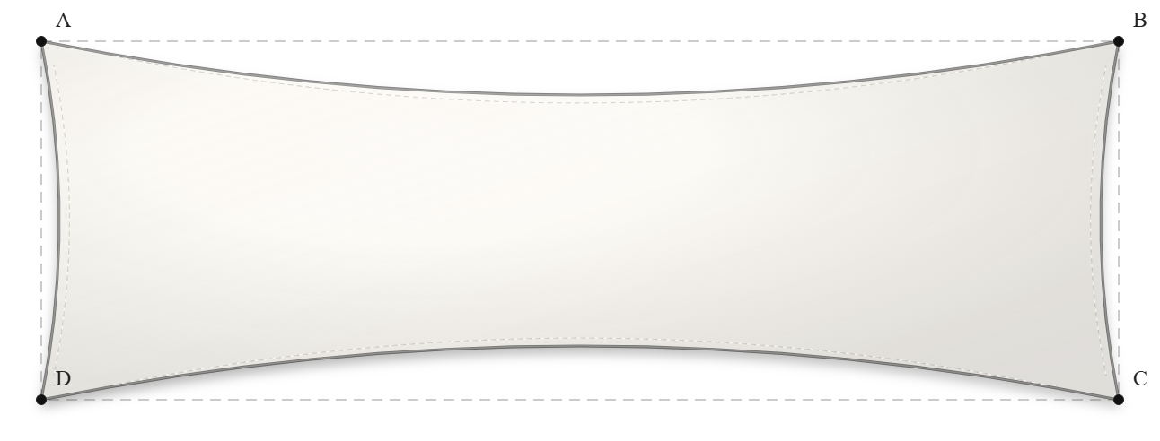 Voile d'ombrage - Forme Rectangle - Blanc 92-2044