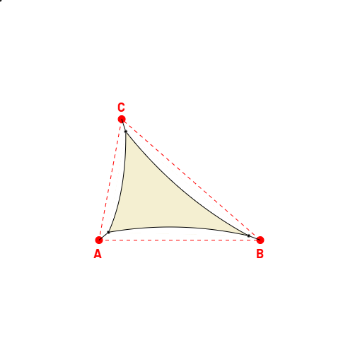 Voile d'ombrage triangle en AustralMesh - Toile d'ombrage ajourée Naturel (759 AustralMesh) - 3,96x4,55x2,88m