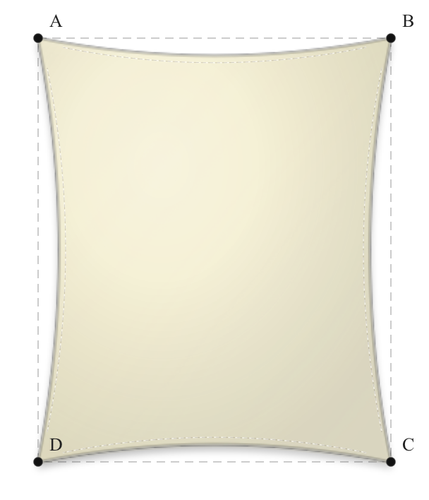 Voile d'ombrage - Forme Rectangle - Naturel (759 AustralMesh)