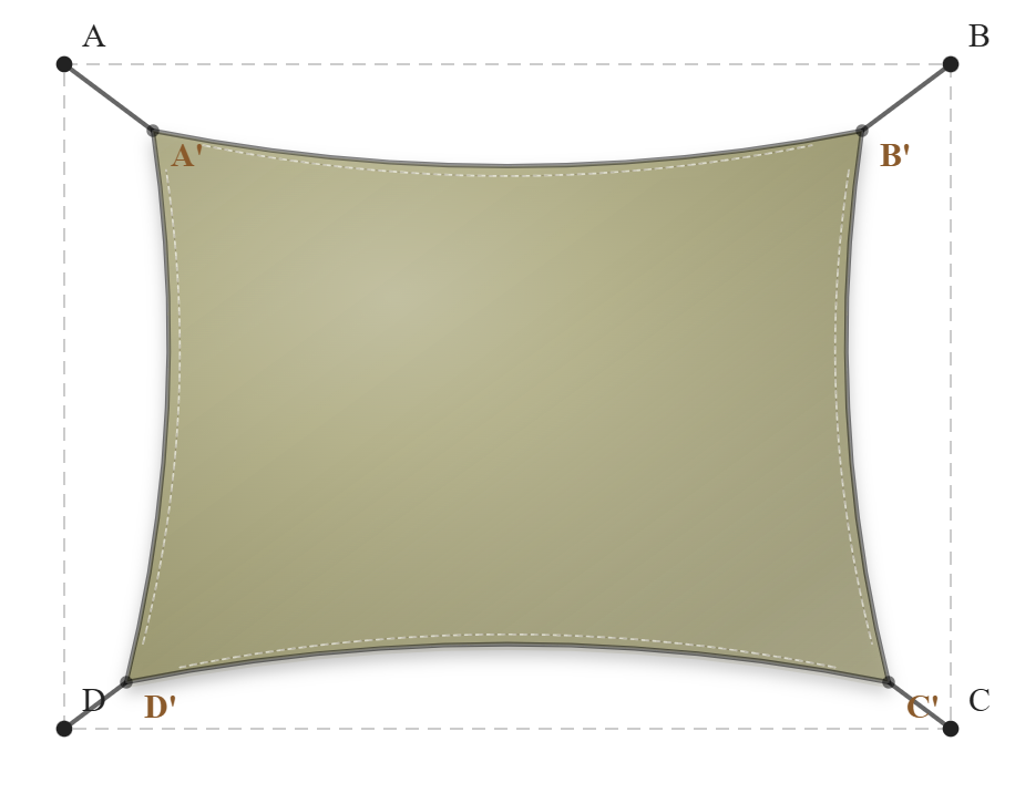 Voile d'ombrage - Forme Rectangle - Tilleul 96-50848