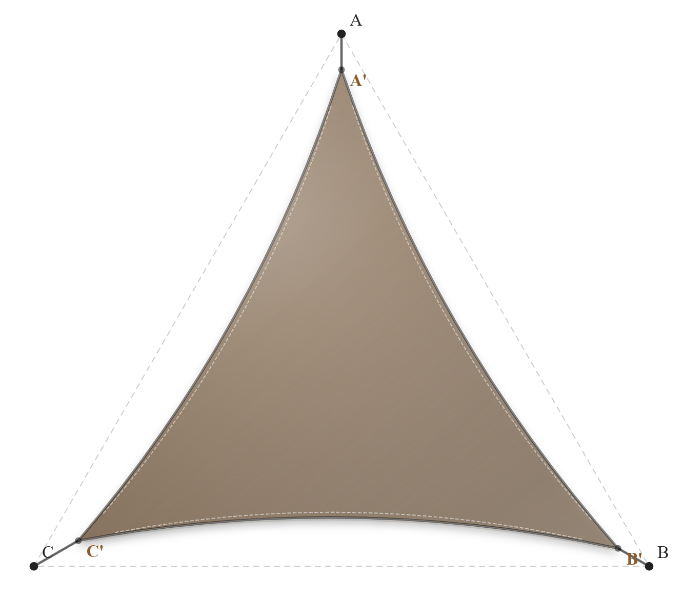 Voile d'ombrage - Forme Triangle - Bois flotté 294 (AustralMesh)