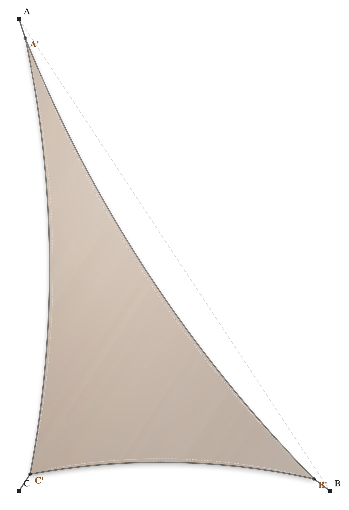 Voile d'ombrage - Forme Triangle Rectangle - Beige Sablé 96-2135