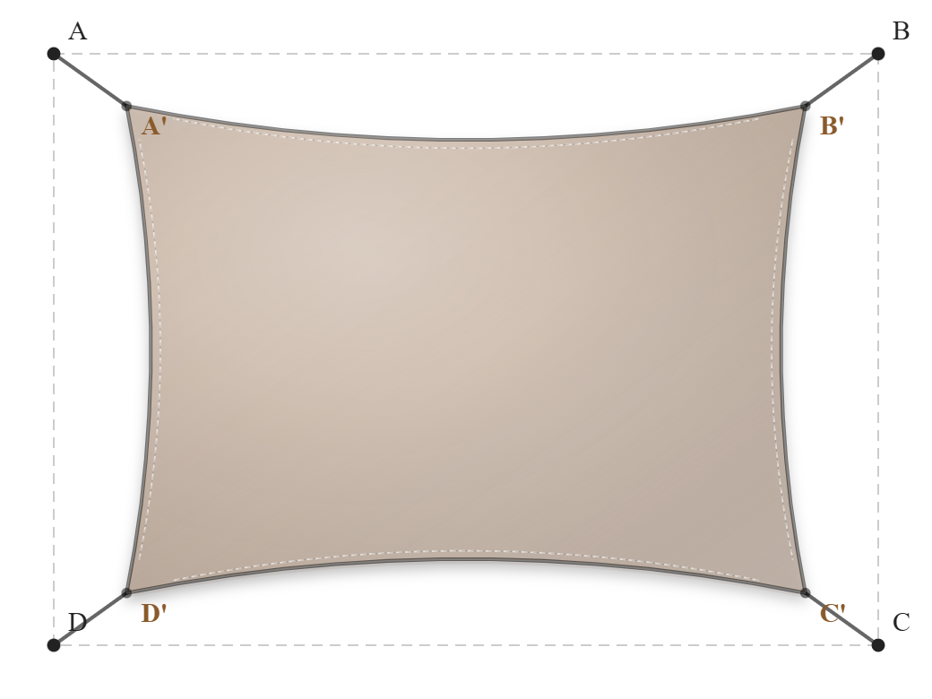 Voile d'ombrage - Forme Rectangle - Beige Sablé 96-2135