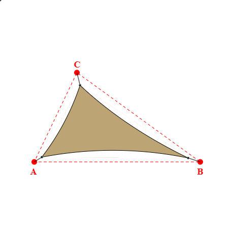 Voile d'ombrage triangle en AustralMesh - Toile d'ombrage ajourée Sable du désert (704 AustralMesh) - 5,76x5,13x3,20m