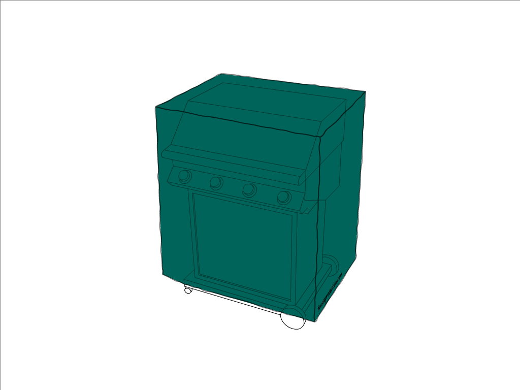 Housse de barbecue   en Protect 670 : La référence en matière de protection étanche Vert industrie RAL 6026