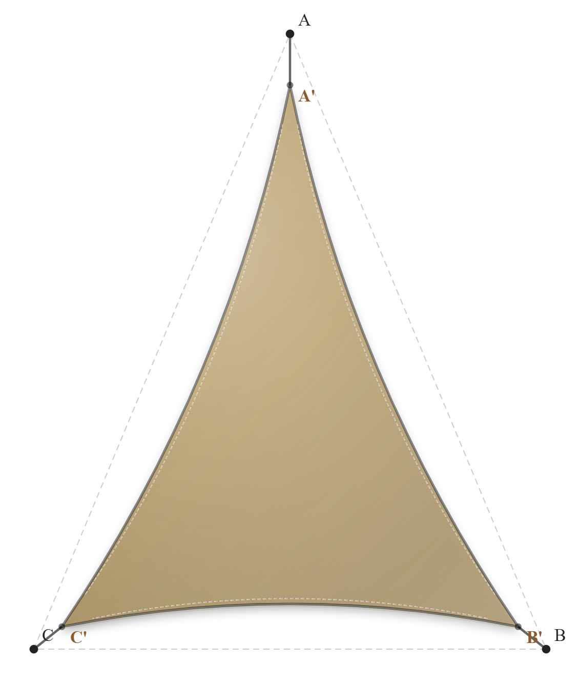 Voile d'ombrage - Forme Triangle - Sable du désert (704 AustralMesh)