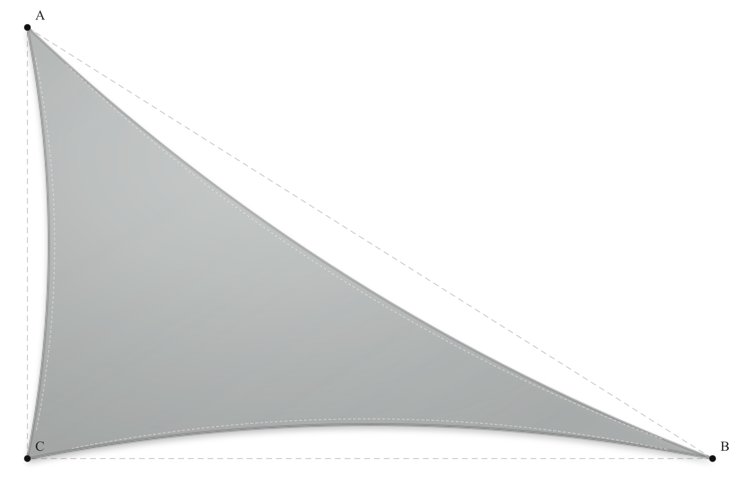 Voile d'ombrage - Forme Triangle Rectangle - Galet 96-2171