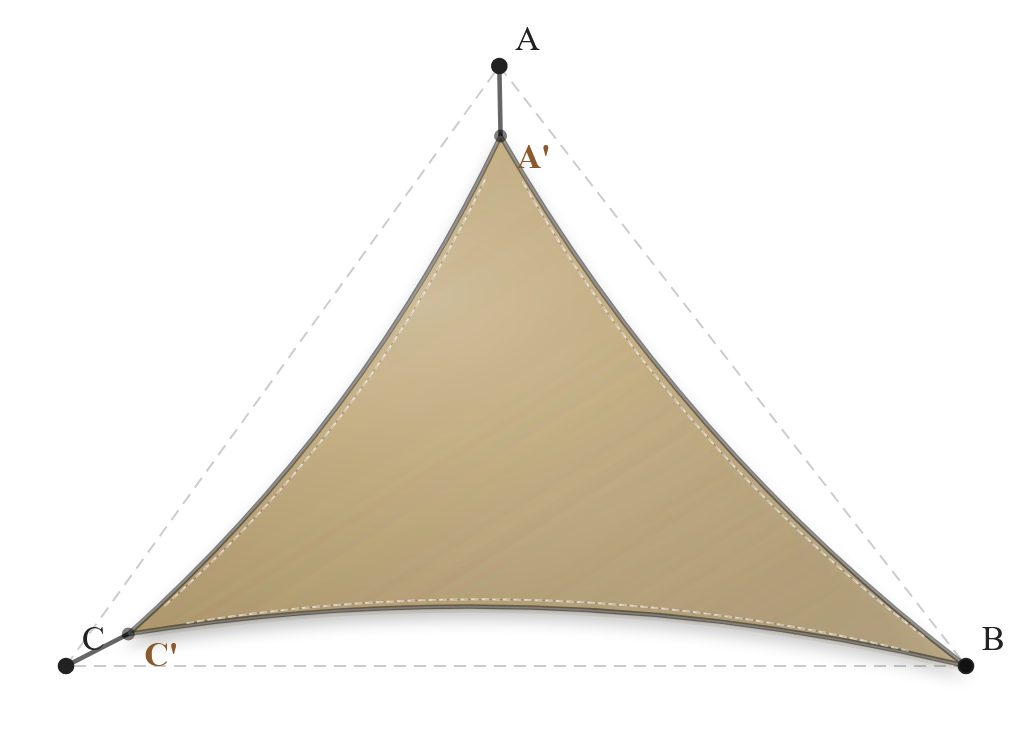 Voile d'ombrage - Forme Triangle - Sable du désert (704 AustralMesh)