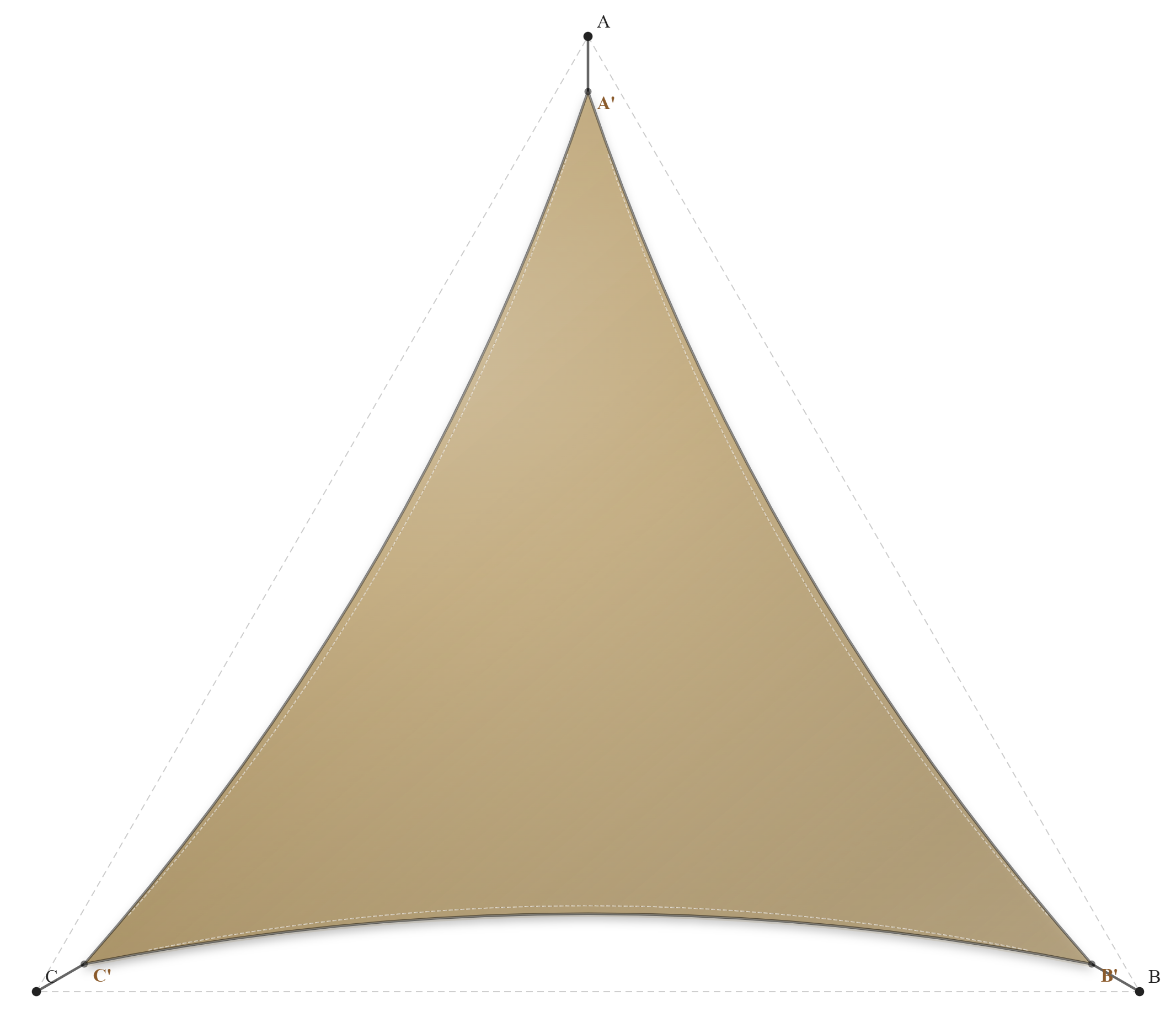 Voile d'ombrage - Forme Triangle - Sable du désert (704 AustralMesh)