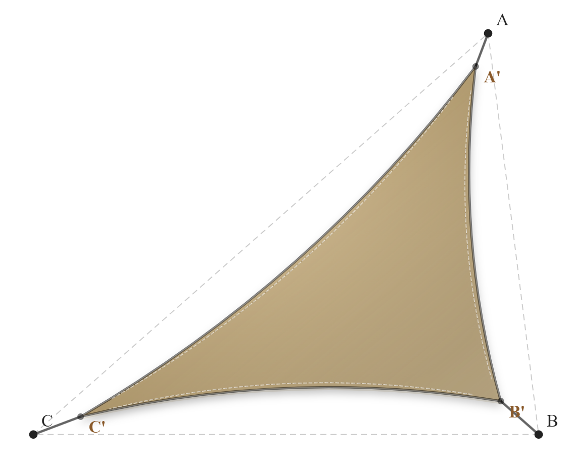 Voile d'ombrage - Forme Triangle - Sable du désert (704 AustralMesh)