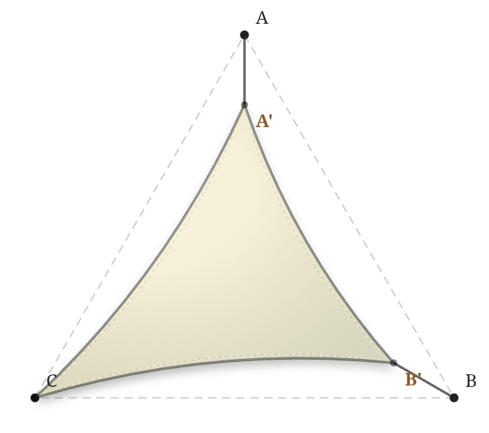 Voile d'ombrage - Forme Triangle - Naturel (759 AustralMesh)