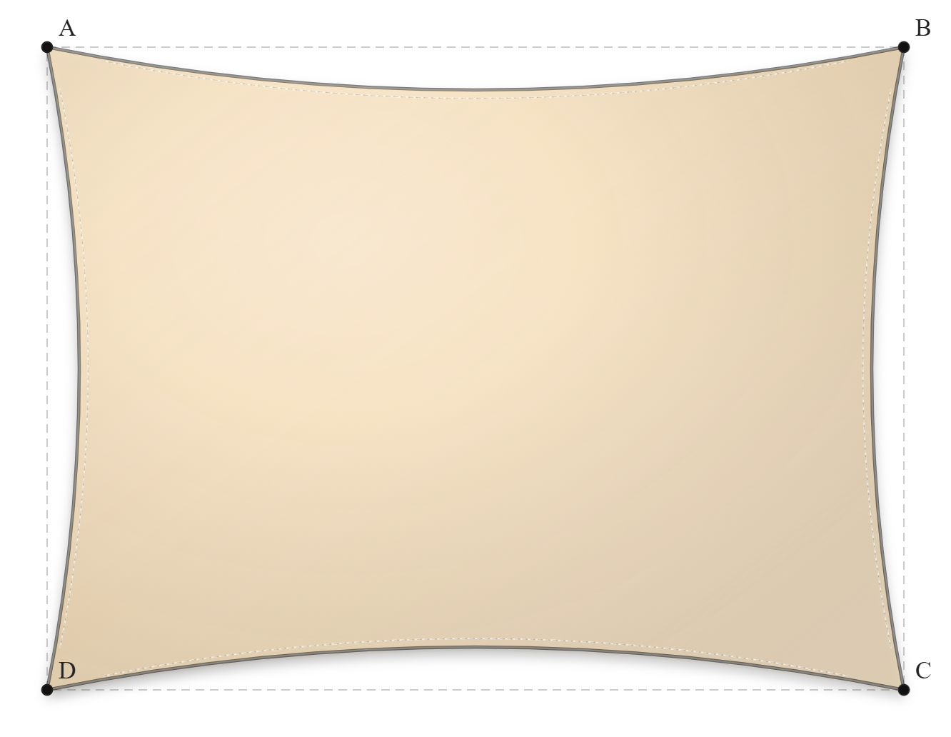 Voile d'ombrage - Forme Rectangle - Vanille 96-8861