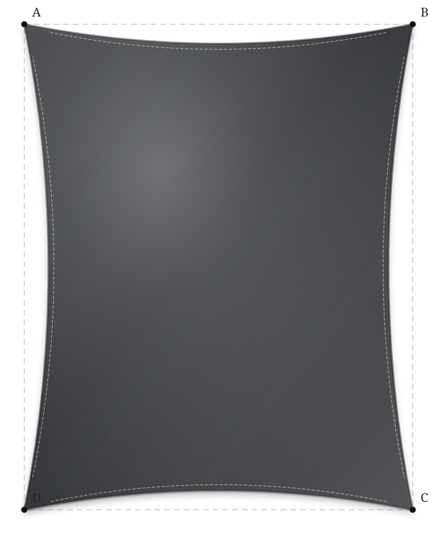 Voile d'ombrage - Forme Rectangle - Anthracite 96-2047