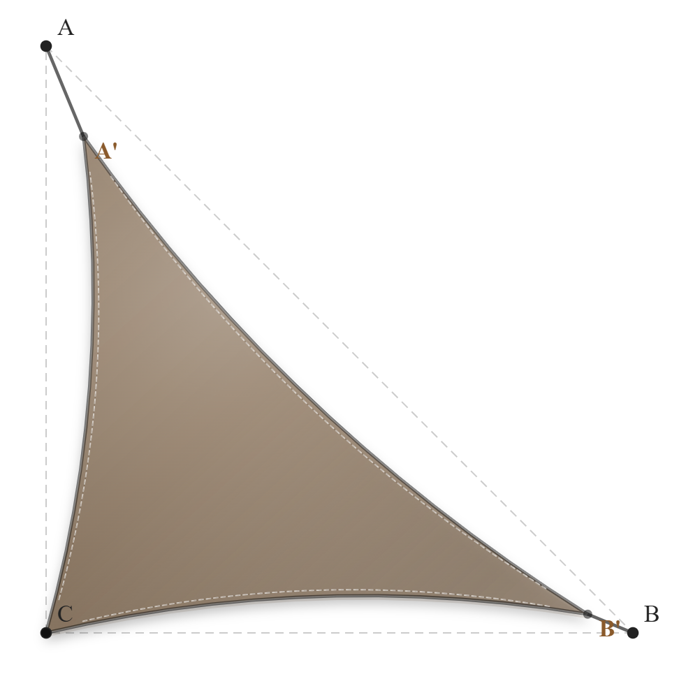 Voile d'ombrage - Forme Triangle Rectangle - Bois flotté 294 (AustralMesh)