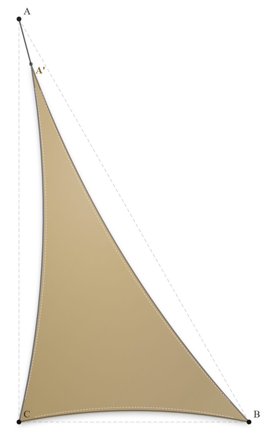 Voile d'ombrage - Forme Triangle Rectangle - Sable du désert (704 AustralMesh)