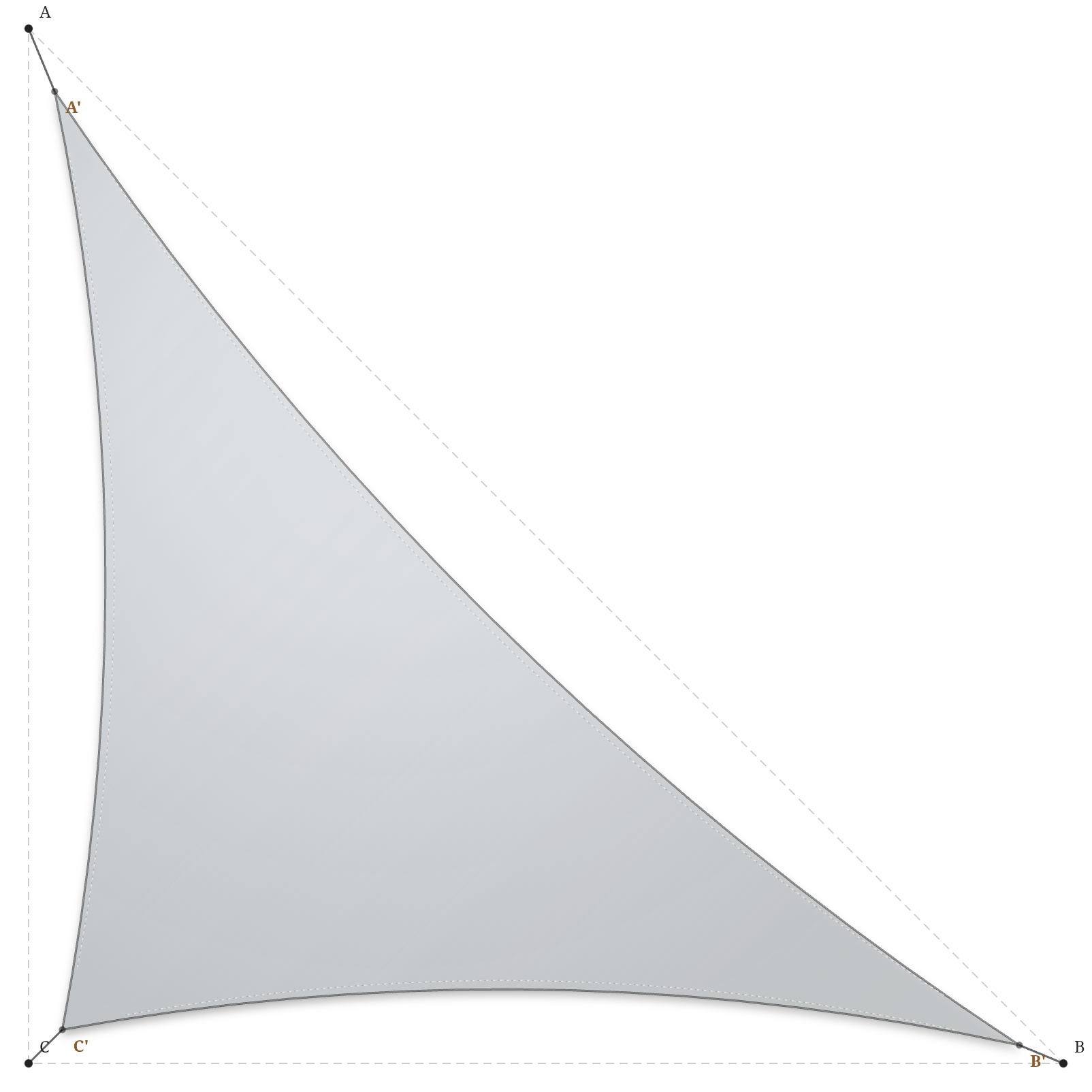 Voile d'ombrage - Forme Triangle Rectangle - Nuage 96-50272
