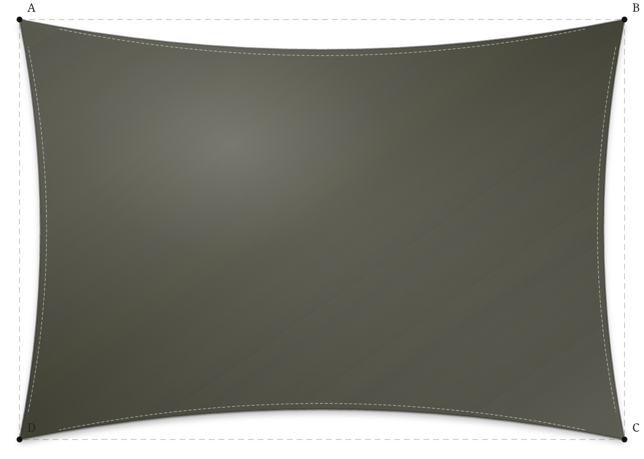 Voile d'ombrage - Forme Rectangle - Bronze 96-2043