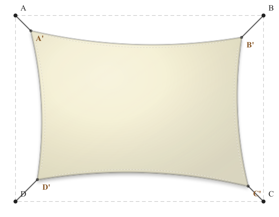 Voile d'ombrage - Forme Rectangle - Naturel (759 AustralMesh)