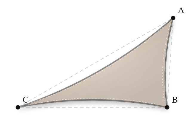 Voile d'ombrage - Forme Triangle - Beige sablé 86-2135