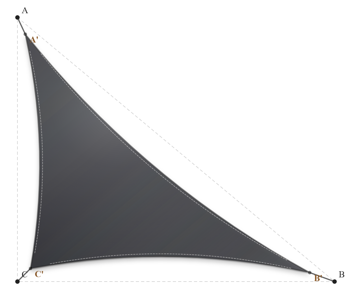 Voile d'ombrage - Forme Triangle Rectangle - Anthracite 92-2047