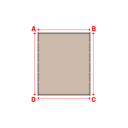 Bâche Rectangle en Soltis 96 - Toile d'ombrage haute performance Beige Sablé 96-2135 - 1.86x2.21m